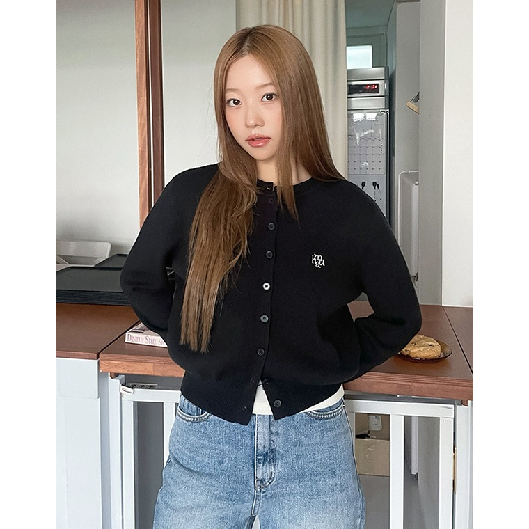 STITCH LOGO ROUND CARDIGAN