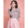 WOOL CROPPED V NECK ALUMNI CLASSIQUE