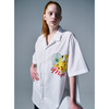 OVERSIZED SHIRT HALF SLEEVE FLOWER
