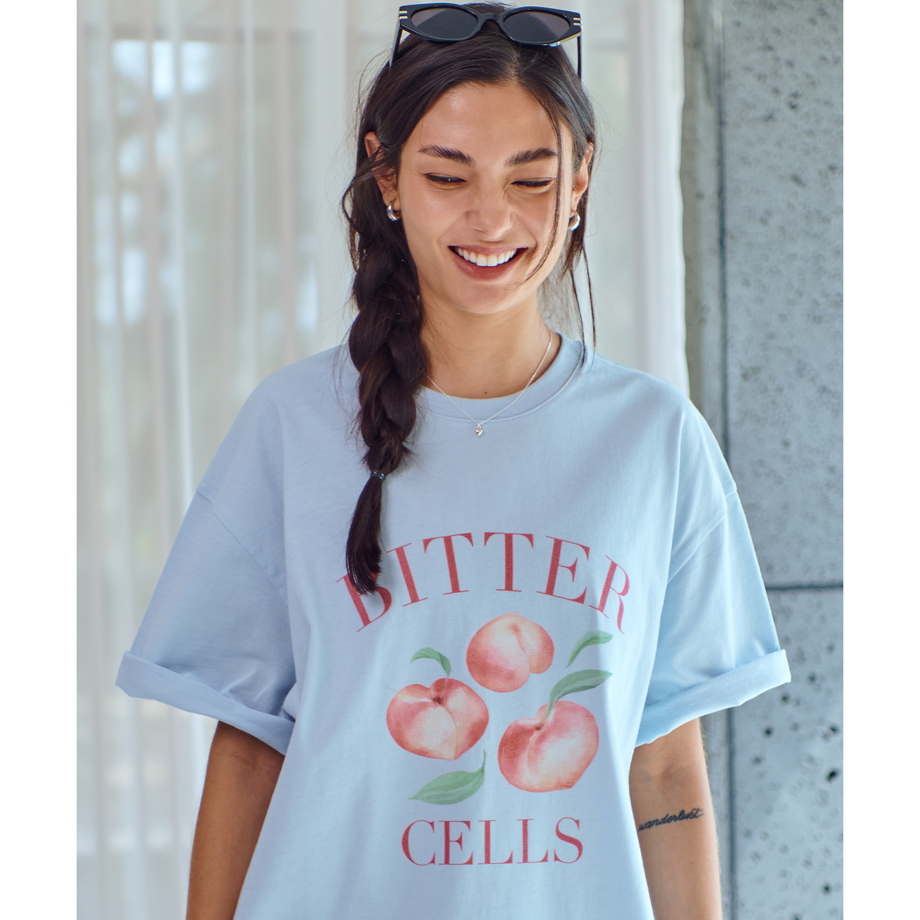 Flat Peach Tee