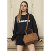 TWO-WAY SUEDE TOTE BAG