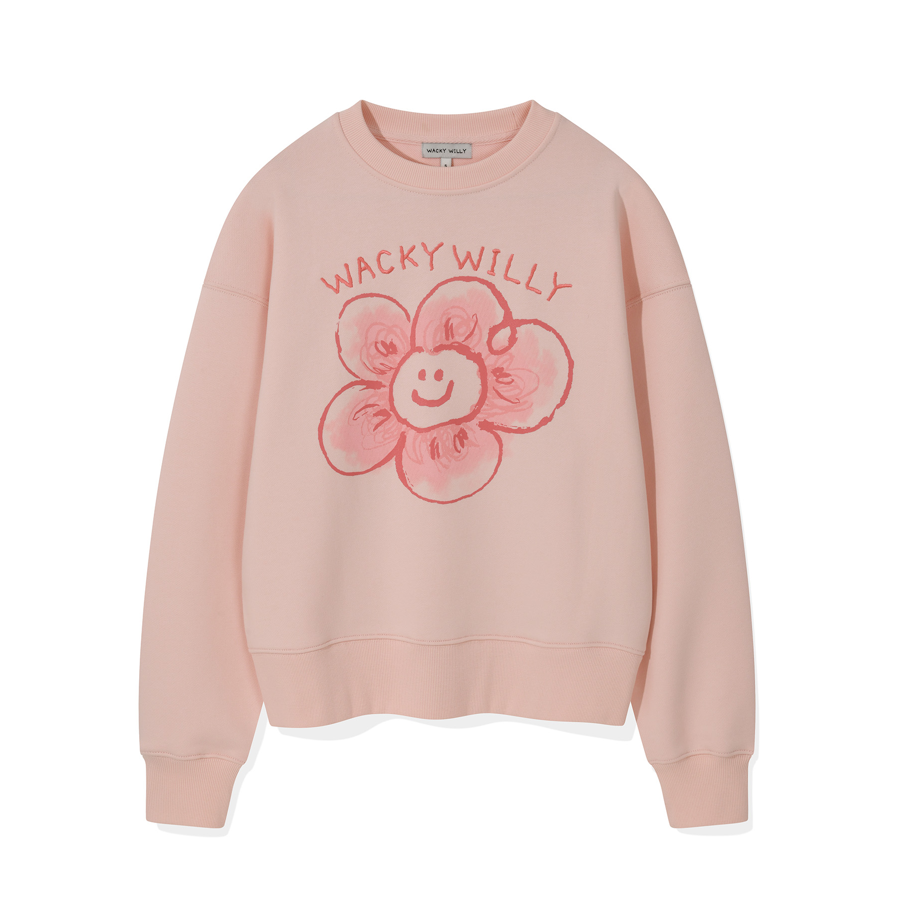 WOMEN'S BIG LILY GRAPHIC SEMI-OVERFIT SWEATSHIRT