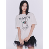 [EXCLUSIVE] UNISEX TSHIRT SWING THE TAIL DDANJI FLOWER NECKLACE MULTICOLOR
