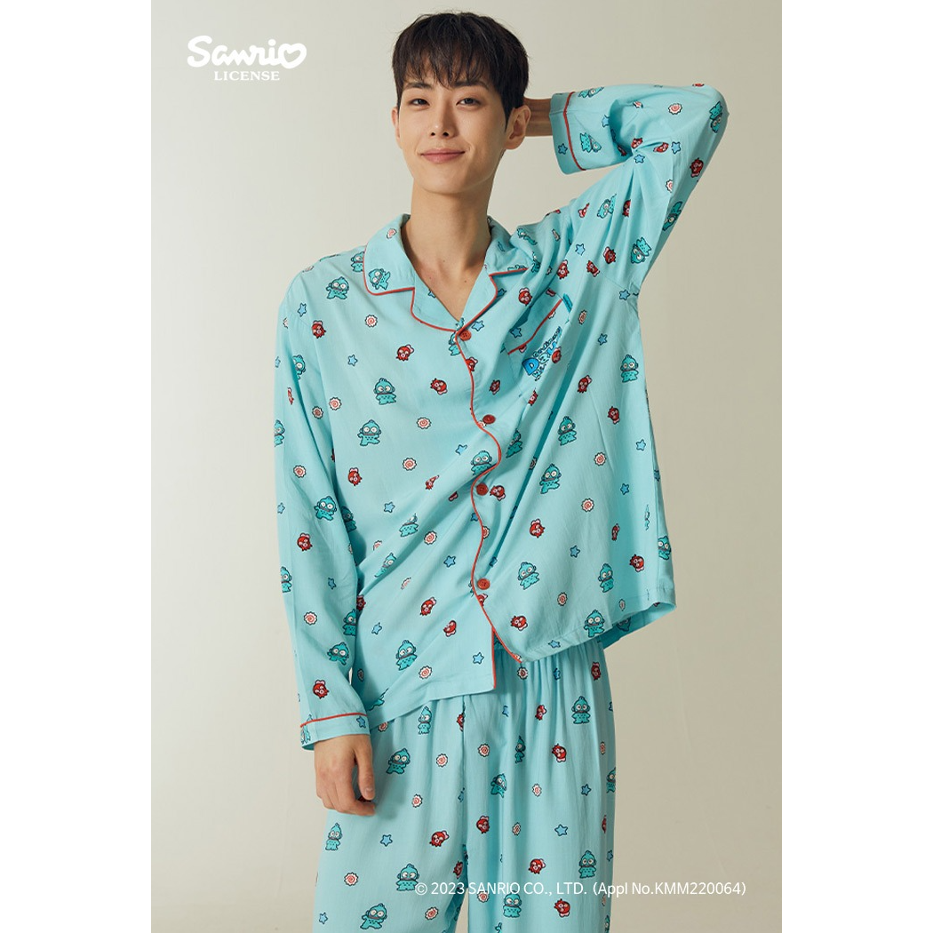 (Sanrio Characters) Sanrio Characters Long Sleeve Pyjamas - Mint