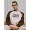 CLASSIC LOGO COLOR BLOCK RAGLAN SWEATSHIRT - BROWN