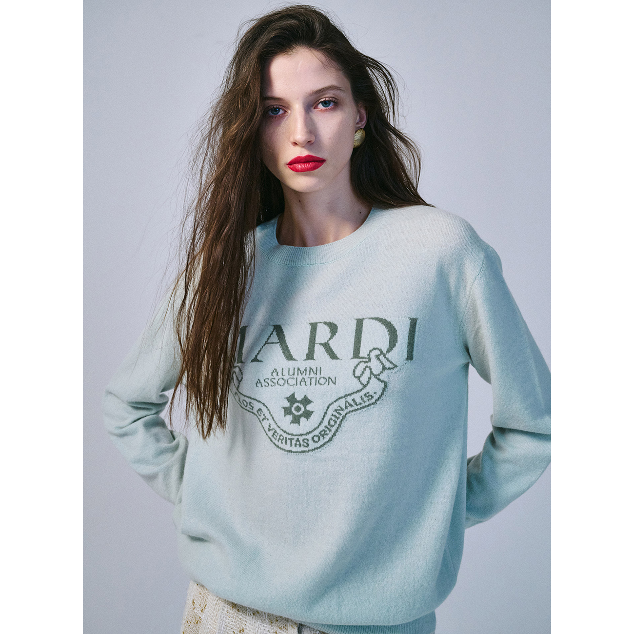 CASHMERE CREW NECK ALUMNI CLASSIQUE