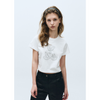 W SKETCH DOODLE BEAR CROP TEE