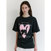 HEART CAT FRIENDS LOOSE FIT T-SHIRT