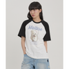 GOOREUM Illustration Raglan Half Sleeve T-shirt