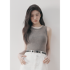 W VINTAGE DYEING CROP SLEEVELESS