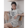 W SCOOPNECK HALF SLEEVE TEE - NAVY