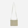 Square Embossed Bag Mini Crossover - Ivory