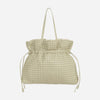 Square Embossed Bag Big Tote - Ivory