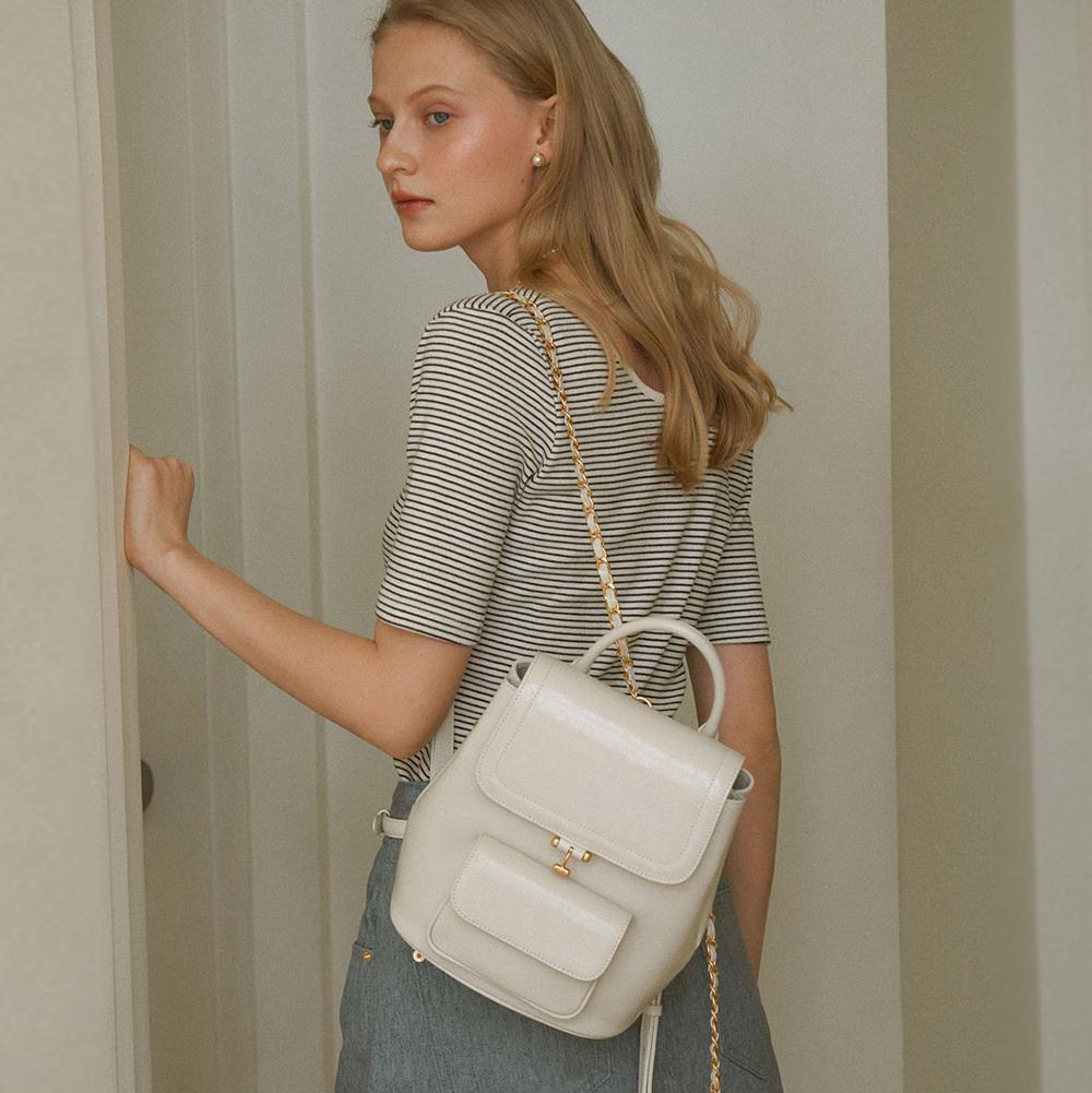 Tilda Chain Backpack - Milk