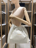 Ivory Logo Decoration Cowhide Chain Shoulder Bag M
