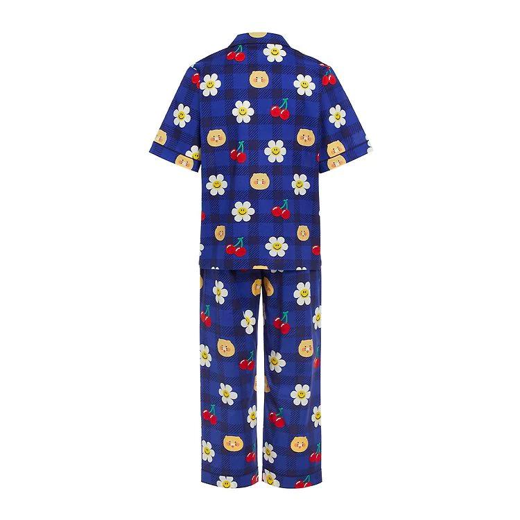 【Wiggle Wiggle X Kakao Friends】Cooling Pajamas★男性用 Wiggle Wiggle x Kakao Friends Men's Top And Bottom Pyjamas
