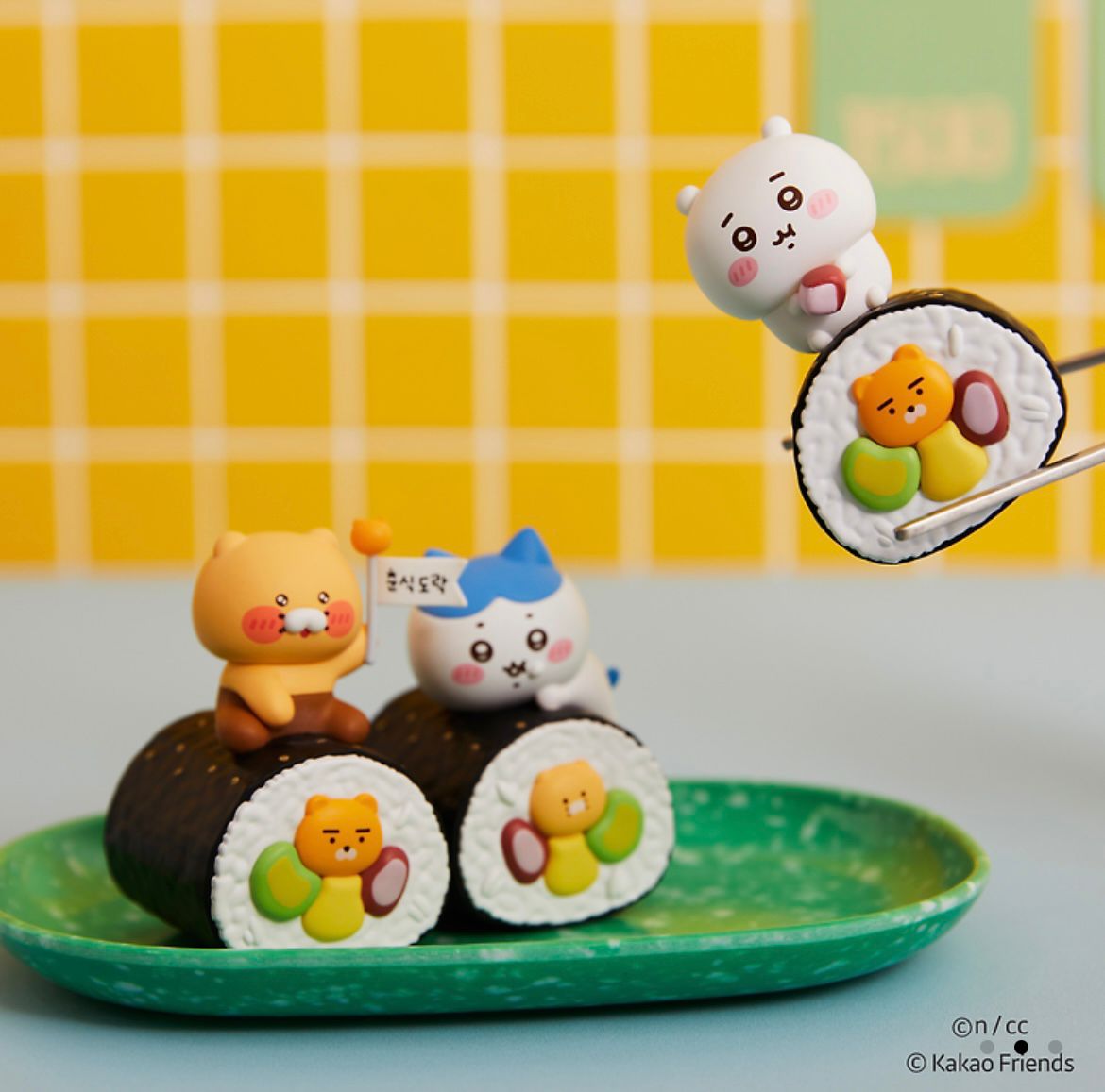 (Chiikawa x Kakao Friends) Kimbap Random Mini Figure Full Set
