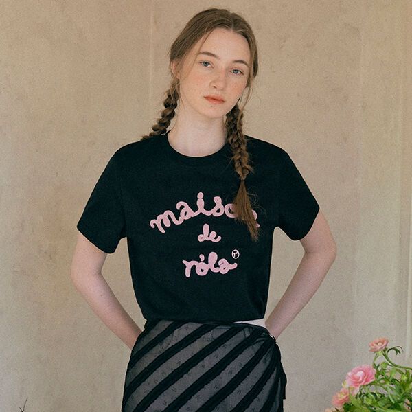 MAISON DE ROLA EMBROIDERY T-SHIRT