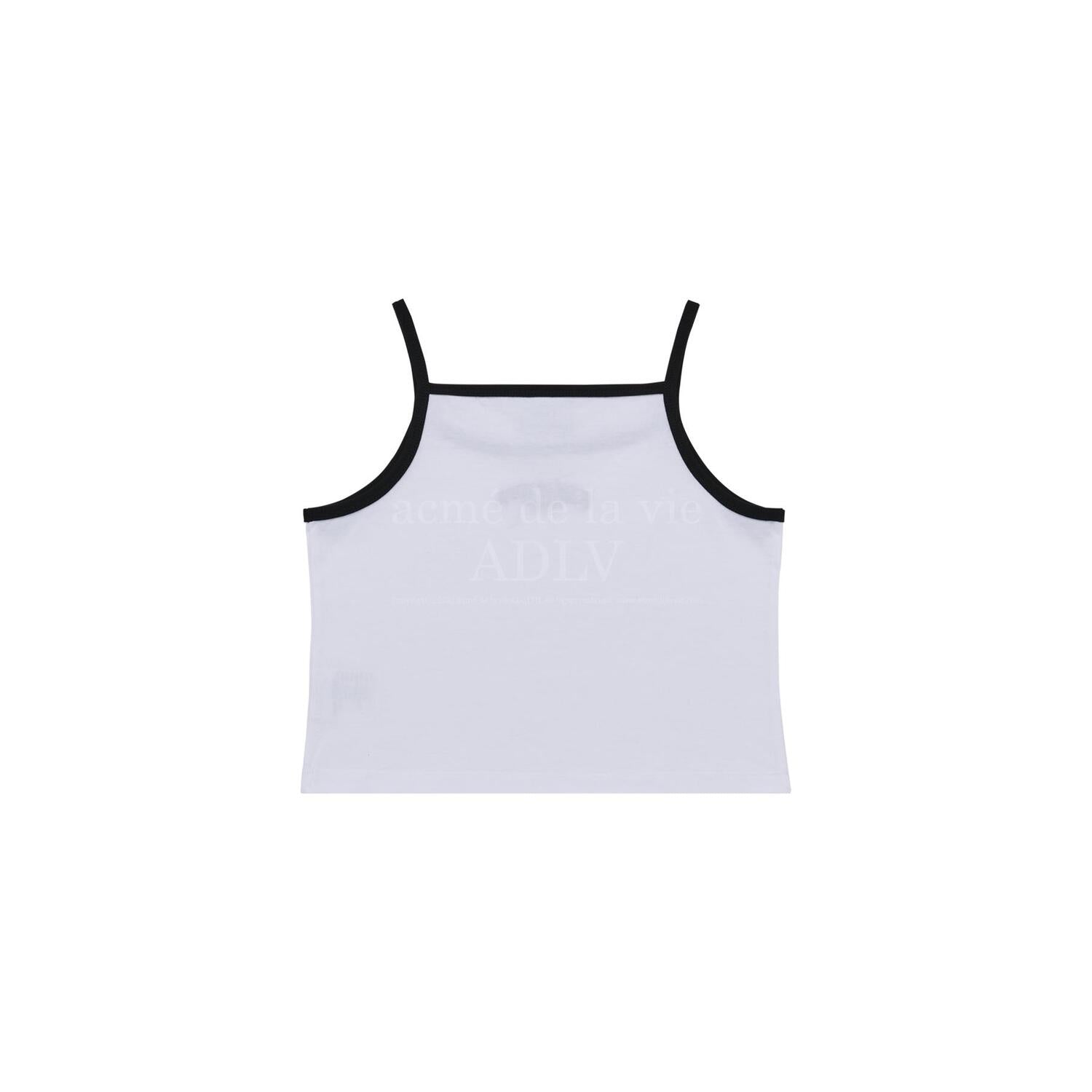 [Acmé de la Vie] ADLV X LISA GOTHIC LOGO CROP TANK TOP - WHITE