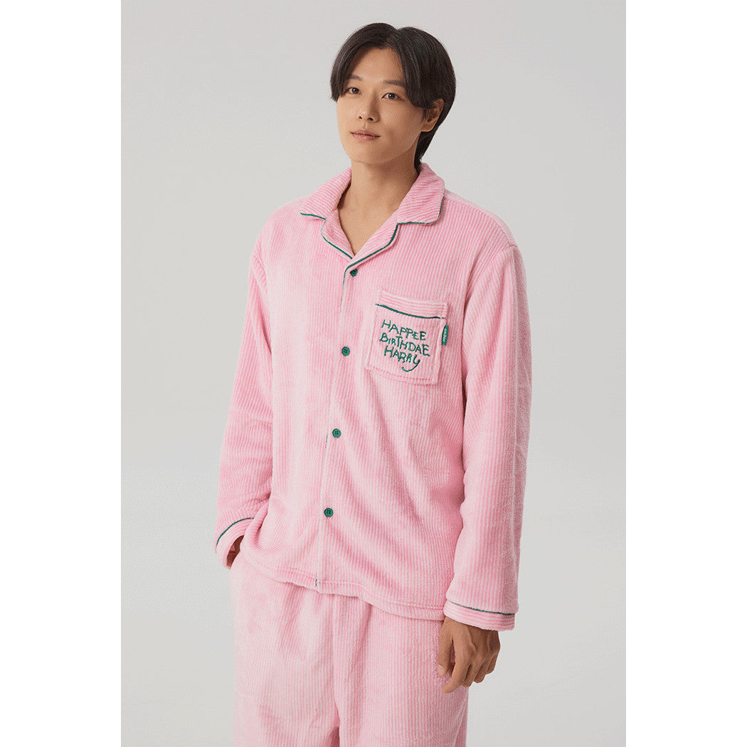 (Harry Potter 2025) Sleep pajamas that Muggles can't wear 長袖珊瑚毛毛睡衣套裝