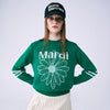 MARDI FLOWER KNIT PULLOVER