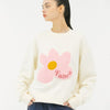 BOUCLE FLOWER SWEATSHIRT