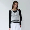 SLEEVELESS LAYERED T-SHIRT SET