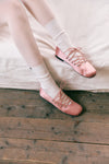 DOLPHIN LACE UP FLATS / PINK
