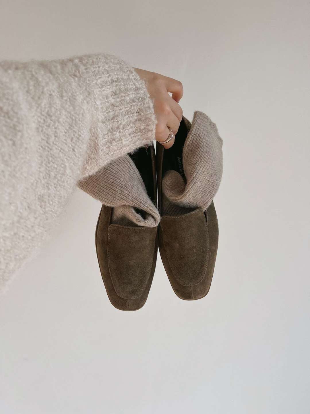 🇰🇷Sketch in love - Classic Suede Loafers