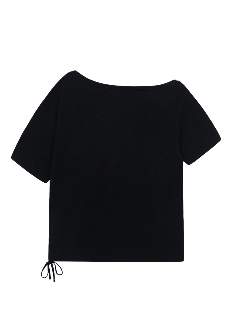 KIKI BOXY SHIRRING TEE