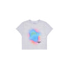 [Acmé de la Vie] ADLV RAINBOW GRADATION ARTWORK CROP TOP SHORT SLEEVE T-SHIRT - MELANGE
