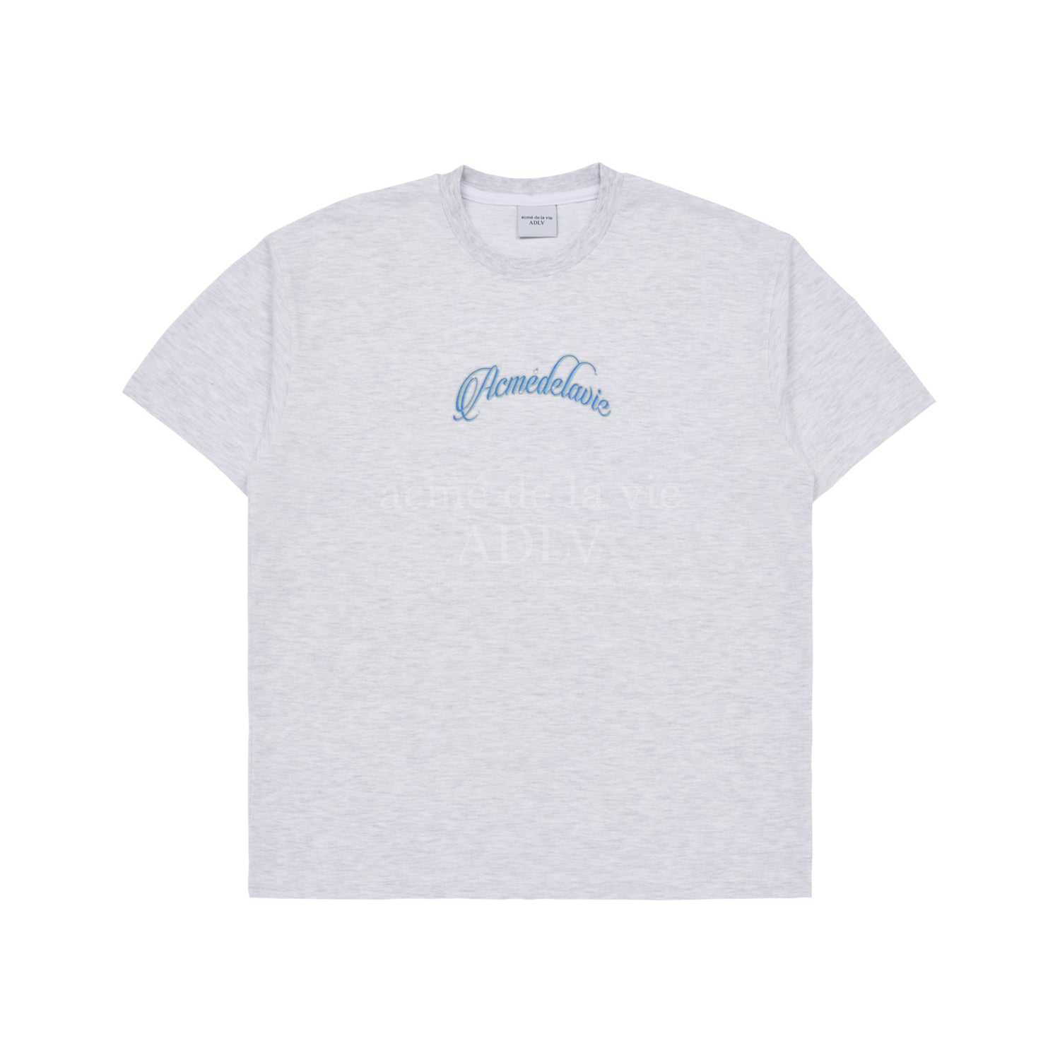 [Acmé de la Vie] ADLV X LISA TWINKLE SCRIPT LOGO BASIC SHORT SLEEVE T-SHIRT - MELANGE