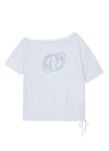 KIKI BOXY SHIRRING TEE