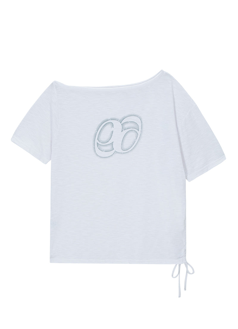 KIKI BOXY SHIRRING TEE
