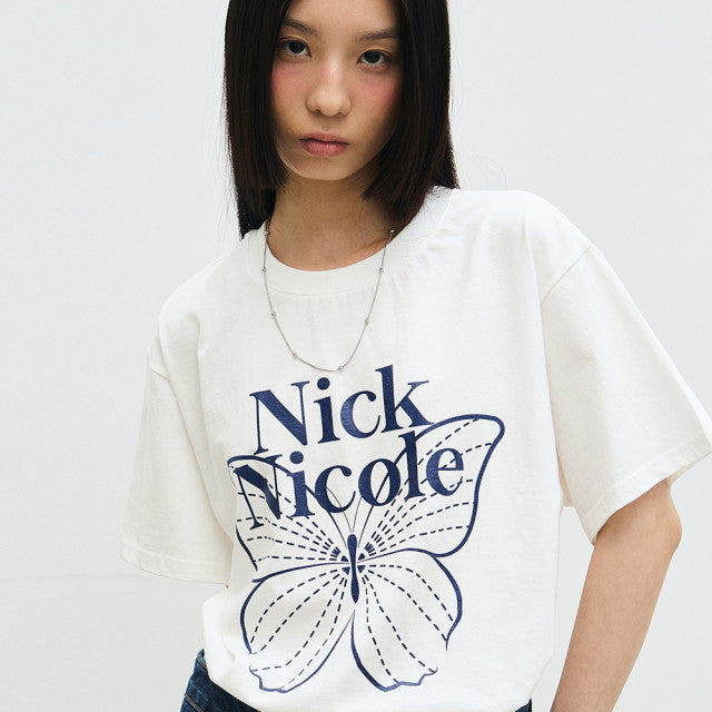 BIG BUTTERFLY SLEEVE TOP