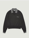 EVIE CHECK COLLAR KNIT