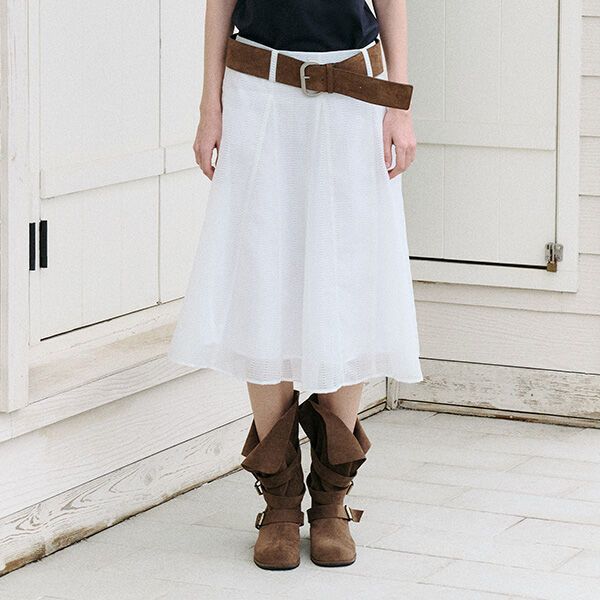 MIDI FLARE SKIRT
