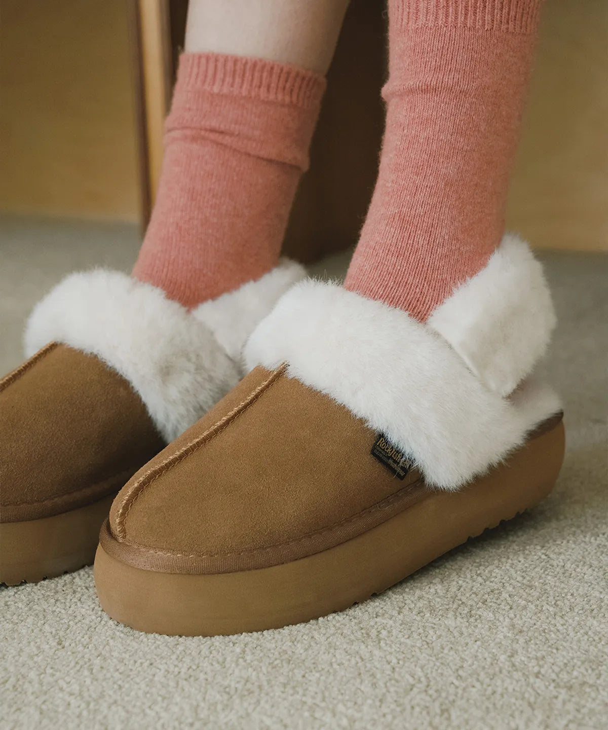 [2025] CLOUDY FLATFORM FUR SLINGBACKS