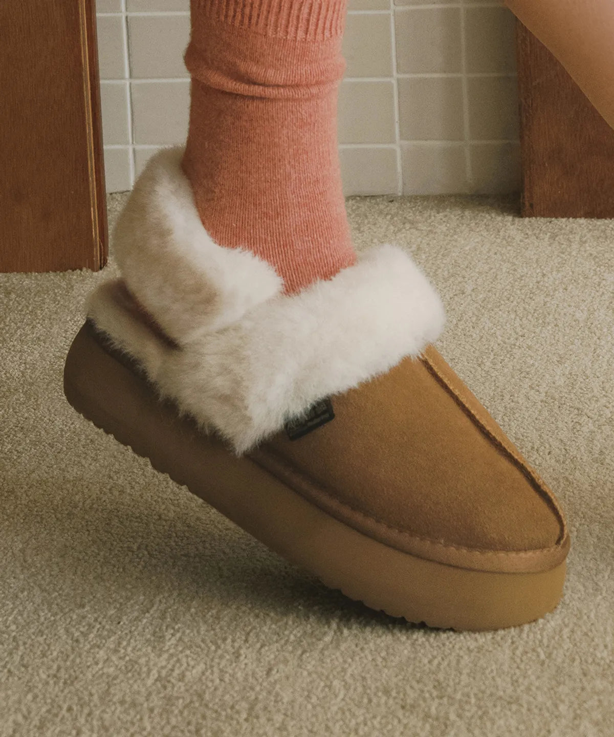 [2025] CLOUDY FLATFORM FUR SLINGBACKS