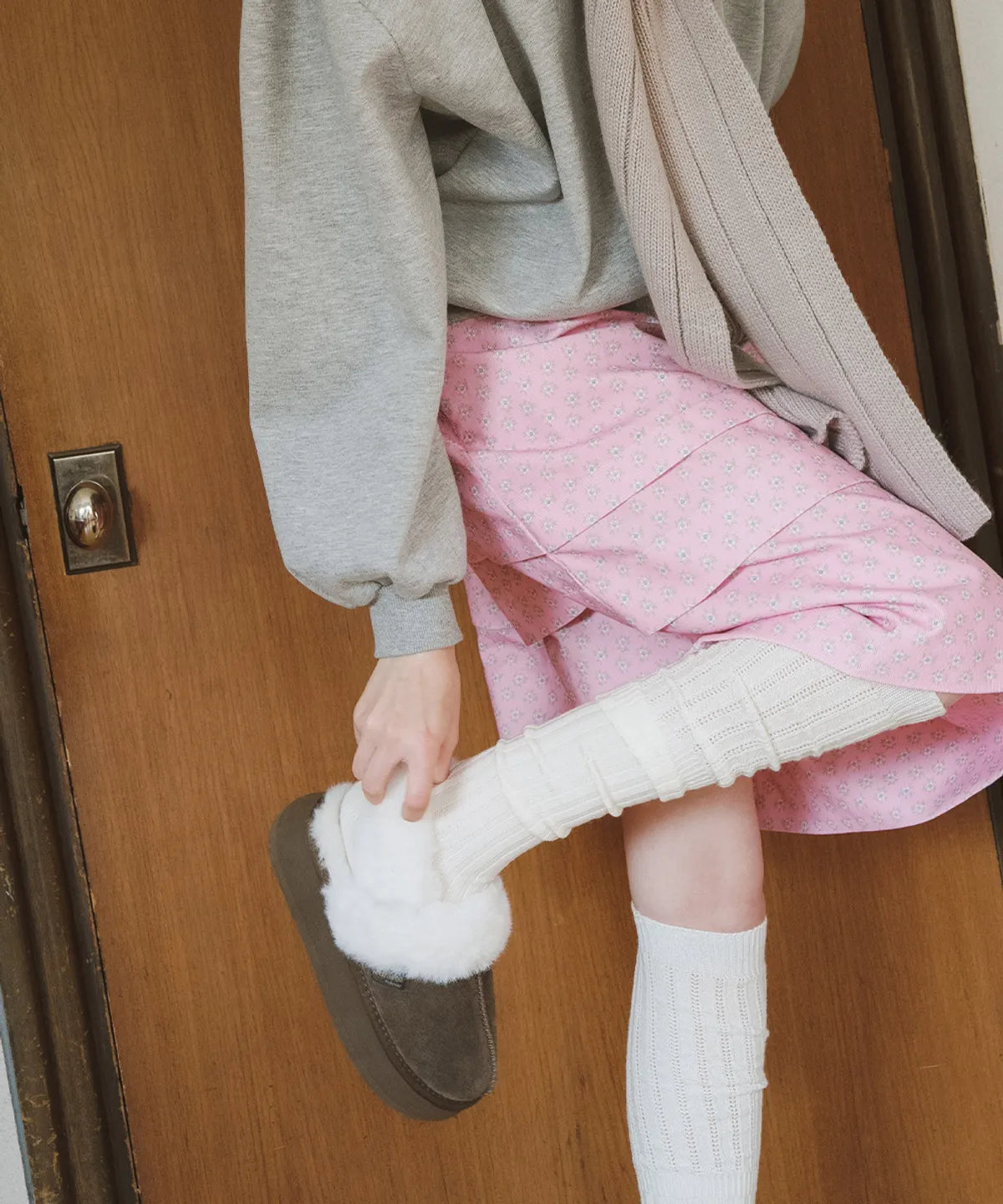 [2025] CLOUDY FLATFORM FUR SLINGBACKS