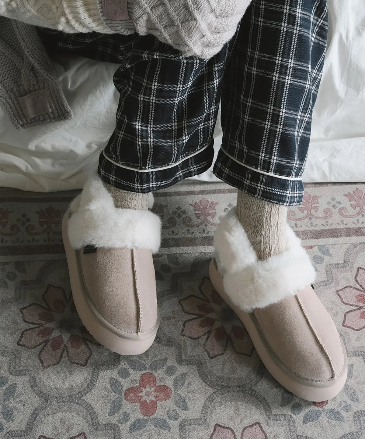 [2025] CLOUDY FLATFORM FUR SLINGBACKS