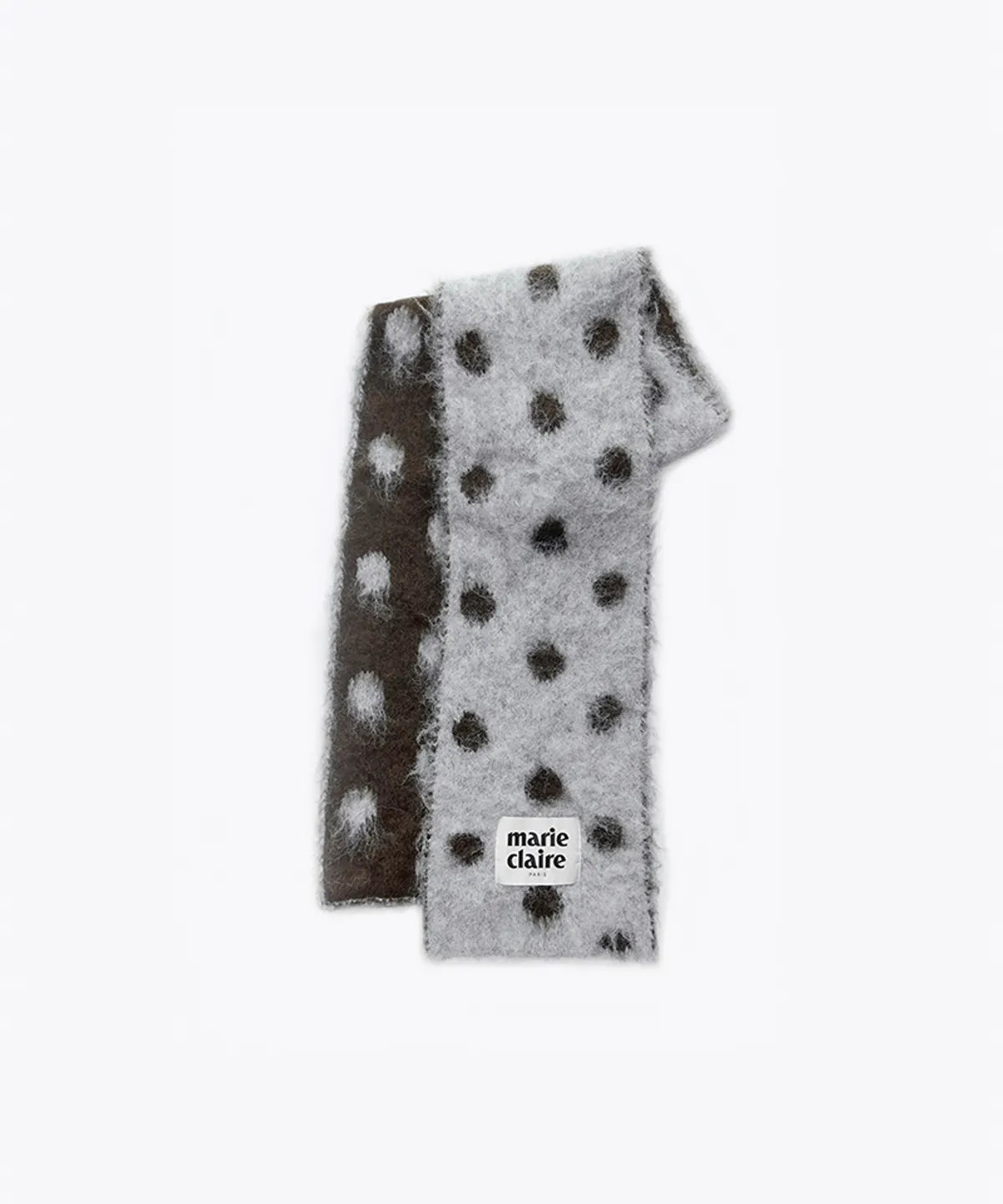 ［2025」Dot reversible wool muffler