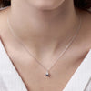 Silver 925 Sweetpea Heart Necklace (+Pouch Gift)