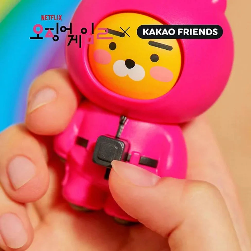 (Netflix Squid Game 魷魚遊戲2 X Kakao Friends) Moving Keyring Ryan公仔變身粉紅守護鎖匙扣