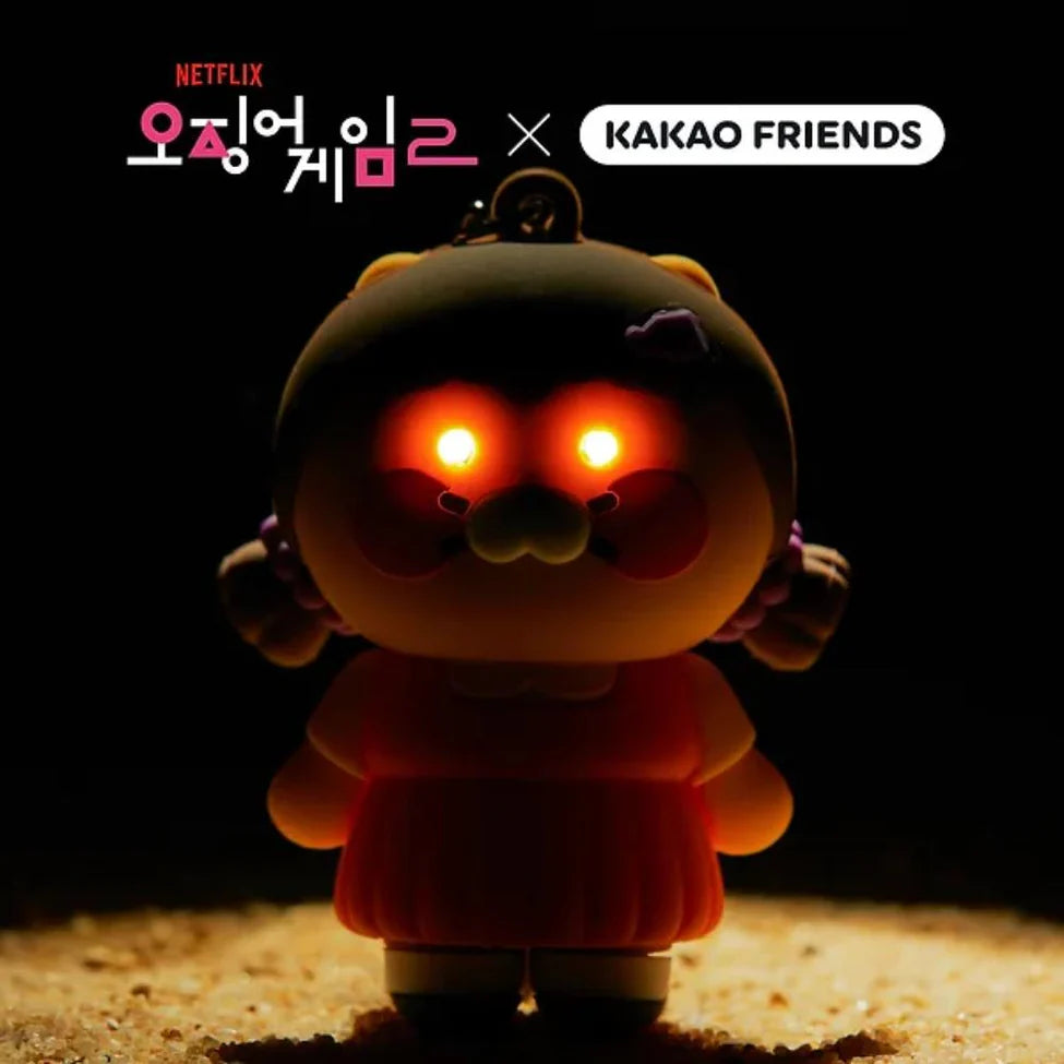 (Netflix Squid Game 魷魚遊戲2 X Kakao Friends) LED Keyring 春植x英熙娃娃LED 發光鎖匙扣