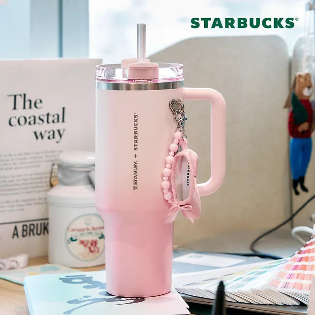 [STANLEY X STARBUCKS] SS Stanley Quencher Tumbler 1183ml