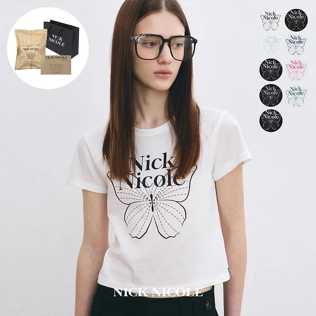 BUTTERFLY SIGNATURE CROP TOP