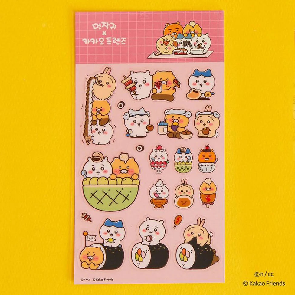 (Chiikawa x Kakao Friends) Transparent Stickers
