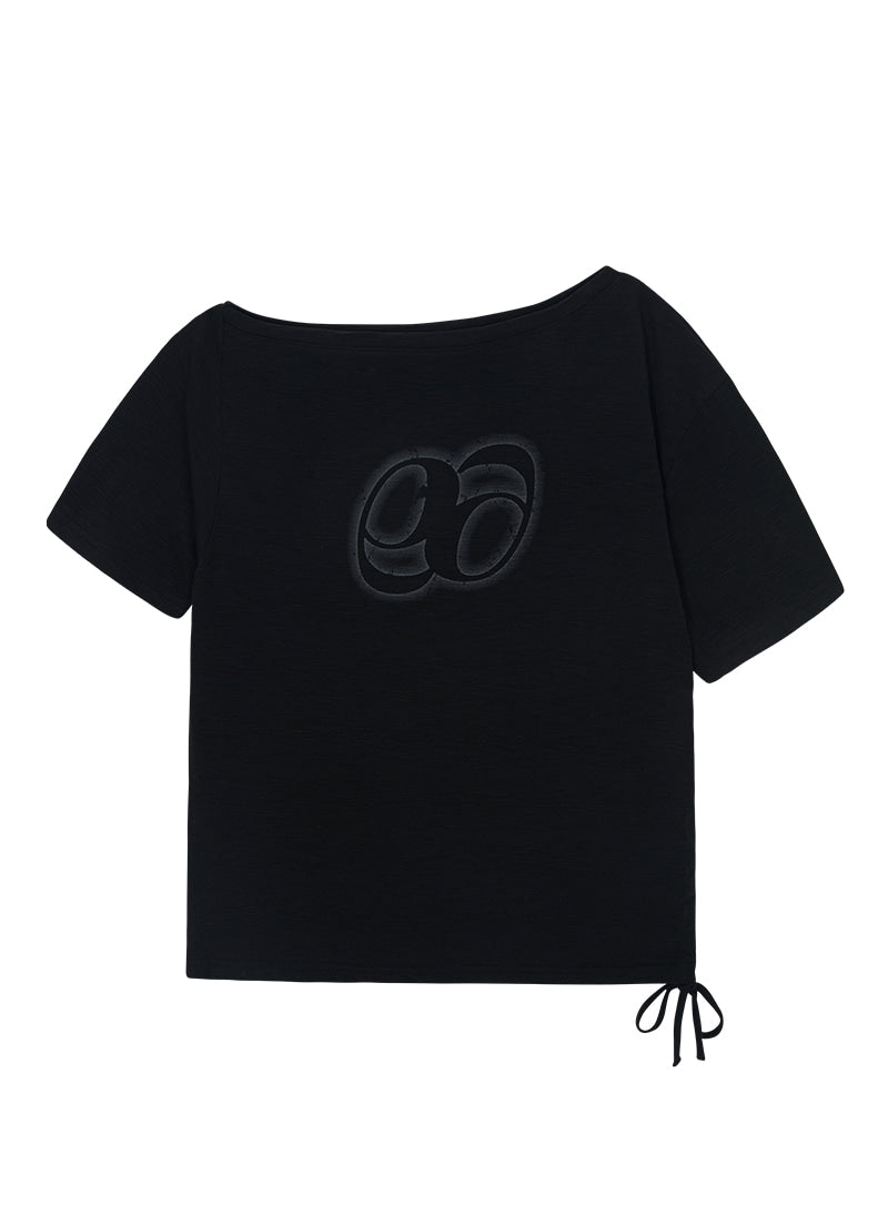 KIKI BOXY SHIRRING TEE