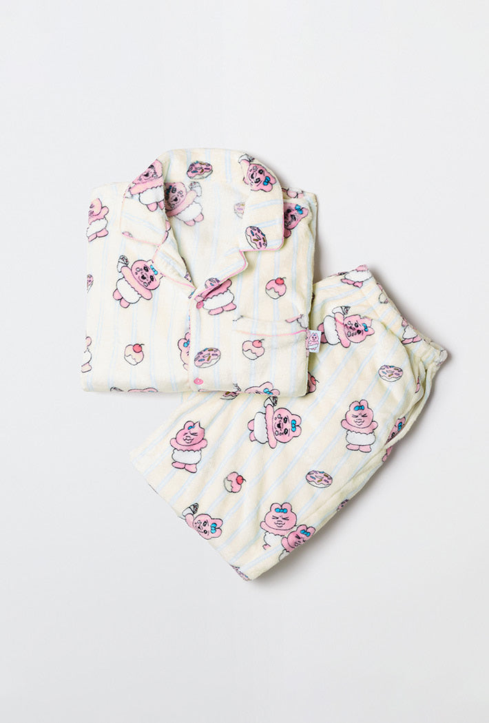 (Opanchu Usagi 2025) Opanchu Usagi Sleep Pajama 長袖珊瑚毛毛睡衣套裝